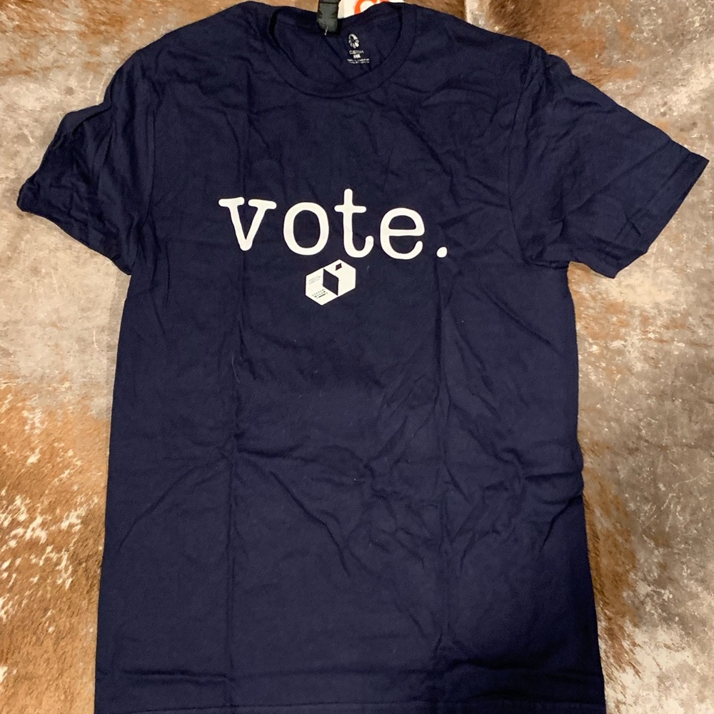 Gildan Navy Short Sleeve Vote Tee